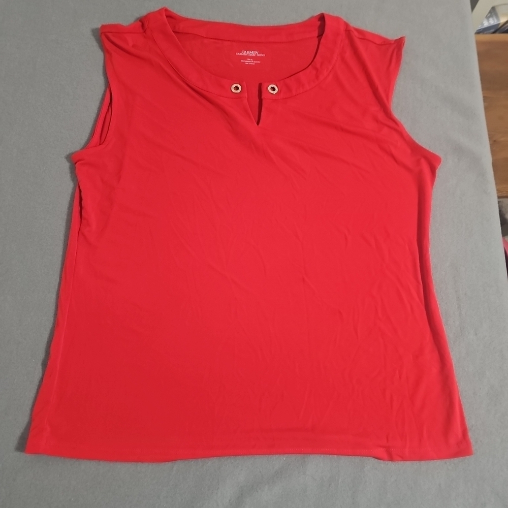 Vince Camuto Red Tank Top with Grommet Detail